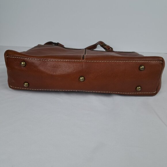 Patricia Nash Poppy Tote Shoulder Bag Brown Leather - Picture 4 of 16